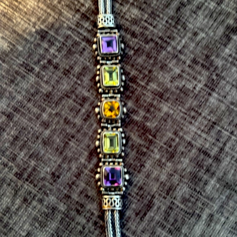 QVC Artisan Sterling 9.20 ct tw 7.25" Bracelet
